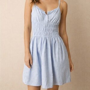 Light Blue Gingham Sundress